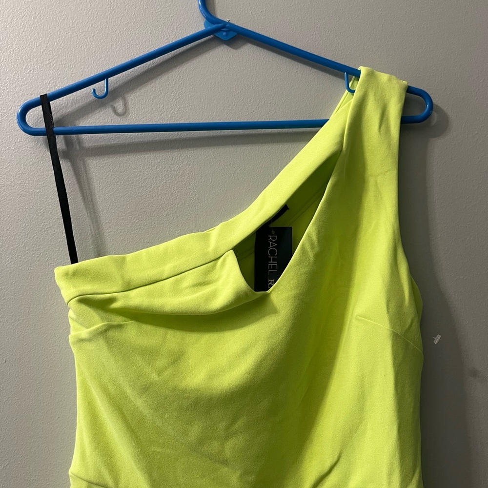 NWT New RACHEL RACHEL ROY One Shoulder green Dress Size‎ small - Picture 3 of 5